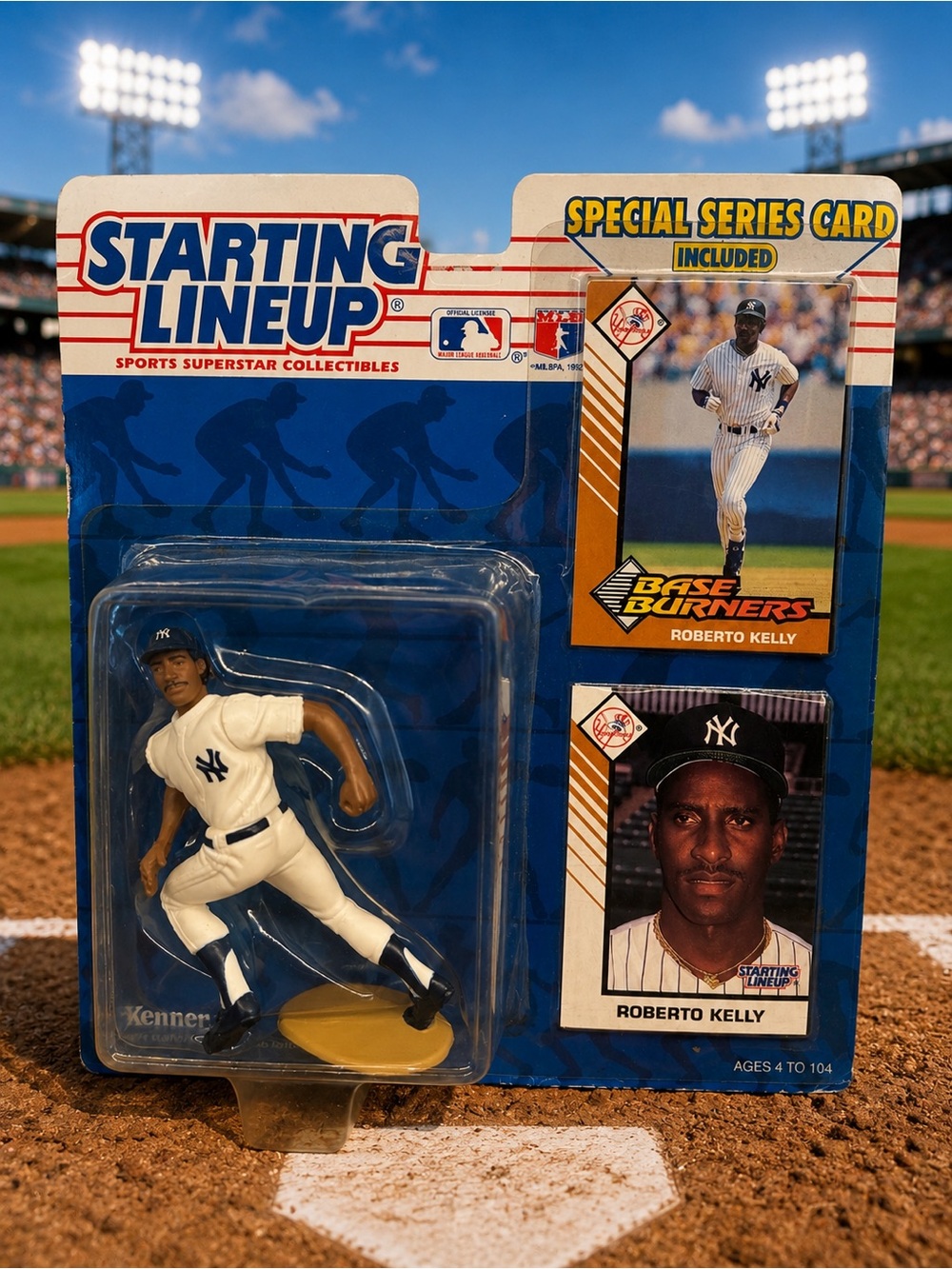 Starting Lineup Roberto Kelly New York Yankees Figure - White & Navy “1993”